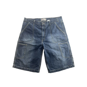 Levi Strauss Signature Jeans Mens 38 Short Blue Denim Straight Fit Pants